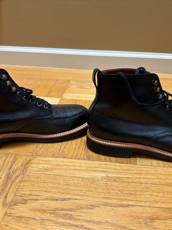 J.Crew Mens Kenton Pacer Leather Boots Black Size 10 main image 9